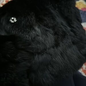 Soft fur button down vest